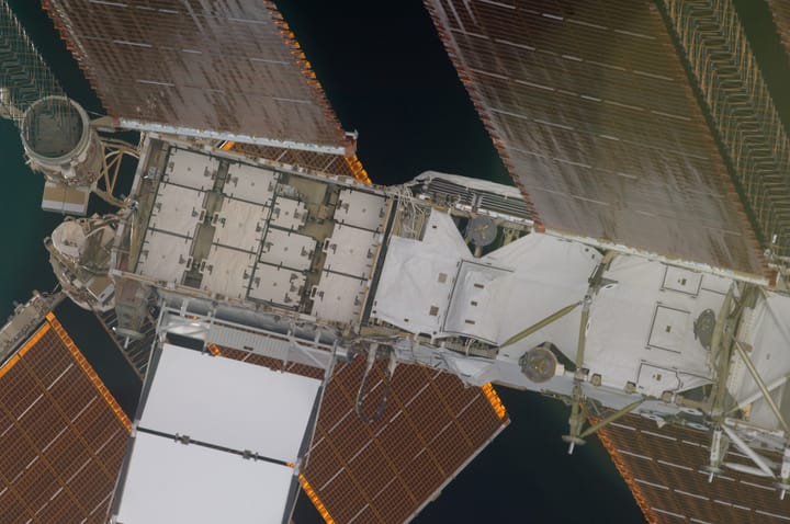 Solar panels on the international space station